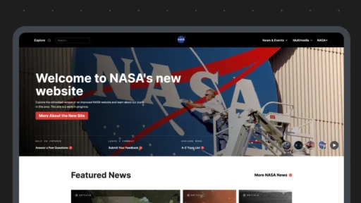 wordpress showcase nasa website