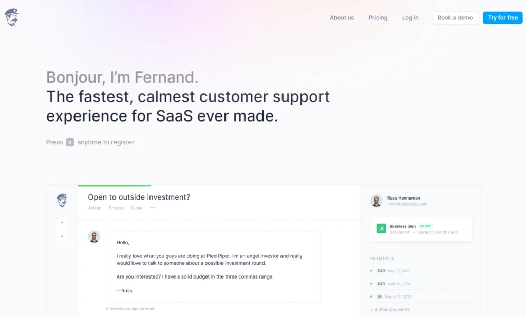 getfernand-wp-website-firstpage