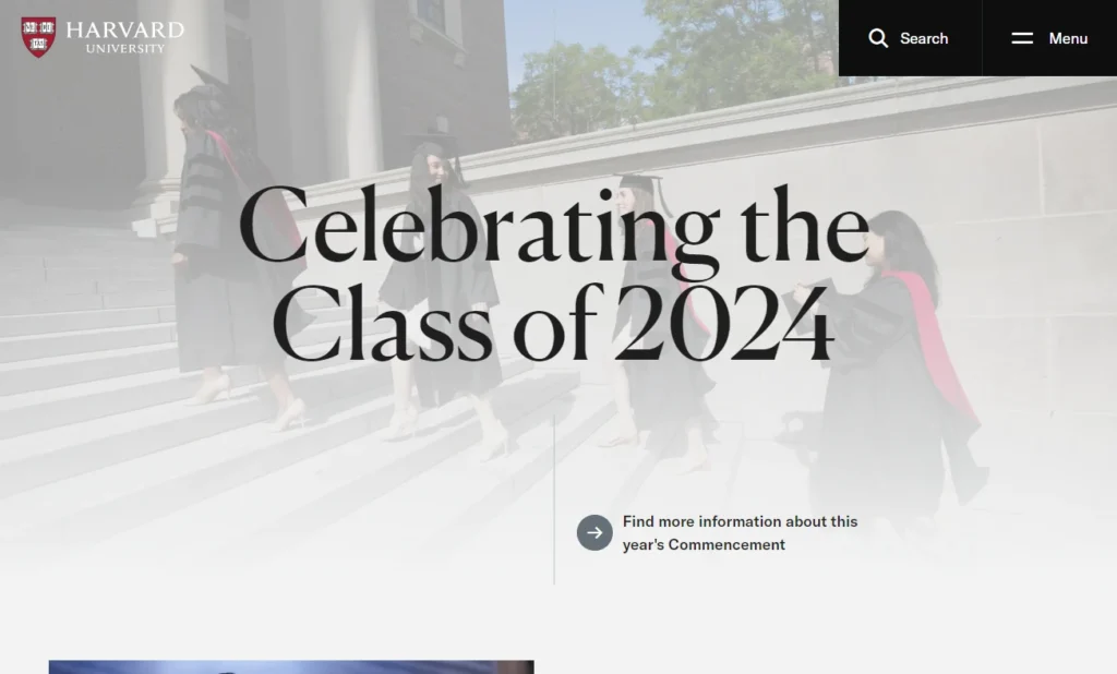 harvard-university-website-firstpage