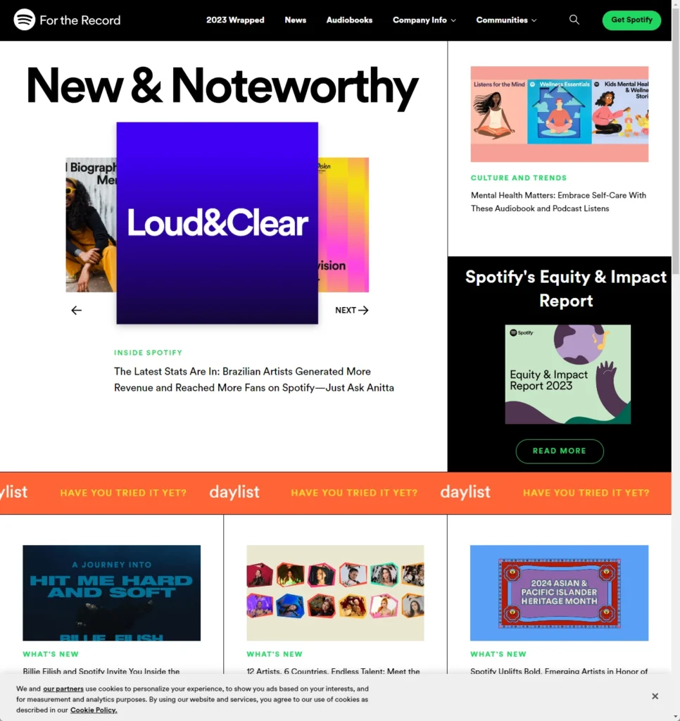 spotify-newsroom-website-firstpage