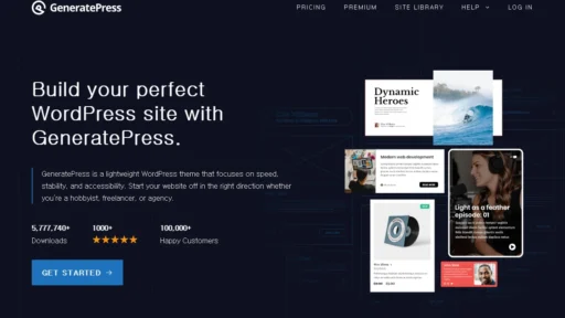 wordpress-generatepress-theme main page